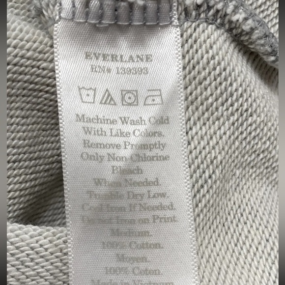 Everlane - Women The 100% Human Typography Hoodie Gray Size M - Picture 5 of 5
